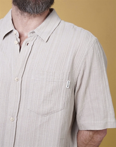 Elsk - Structure Mens Skjorte - Calm Sand 